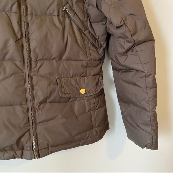 Jacob women’s brown down filled puffer coat parka size Medium - Picture 7 of 12